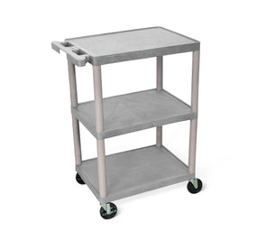 3 & 4 Shelf Carts by MMC - HE34GRY - 1 Each - MDL-EVSHE34GRY