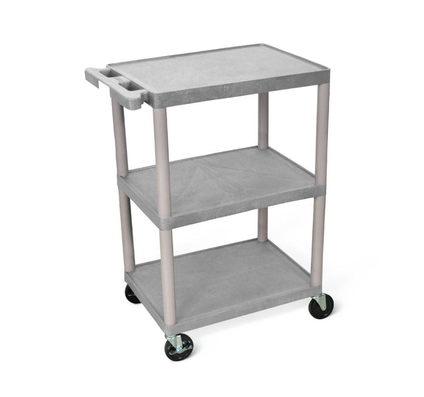 3 & 4 Shelf Carts by MMC - HE34GRY - 1 Each - MDL-EVSHE34GRY