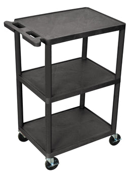 3 & 4 Shelf Carts by MMC - HE42BLK - 1 Each - MDL-EVSHE42BLK