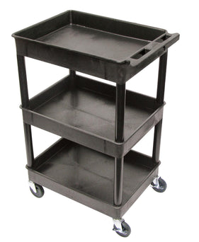 3 & 4 Shelf Carts by MMC - STC111BLK - 1 Each - MDL-EVSSTC111BLK
