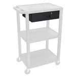 Luxor Furniture 3-Shelf Tuffy WT-D Drawer, Top, for EVSWT42YC3 Cart - MDL-EVSWTDDRAWER - 1 Each