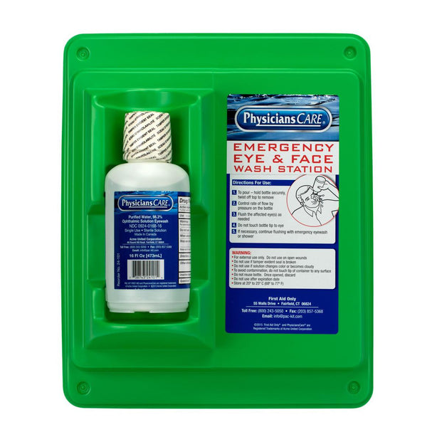 First Aid Only Eye Wash Station with 16-oz. Bottle of Solution - 24-000-001 - 1 Each