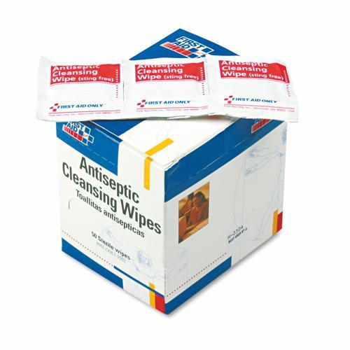 First Aid Only Inc Antiseptic Cleansing Wipe H-307 - 50.0 Each - MDL-FAOH307
