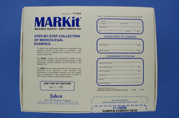 Fabco MARKit Rape Evidence Kit 711010 - 4.0 Kit