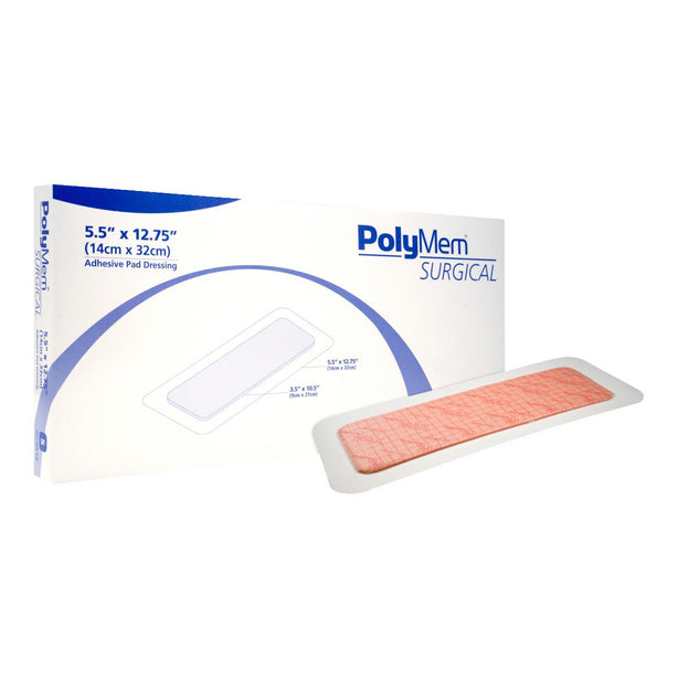 FERRIS PolyMem General Surgical Adhesive Film Dressings 0512 10 Each - MDL-FER0512