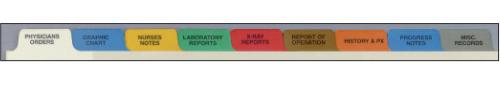 First Divider Set, Paper Hospital, Top Opening, 9 Tab - FHP2081