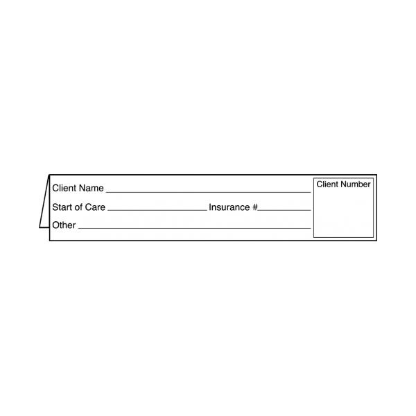 First ID Spine Insert Card, Homecare, 5" X 1.875" - 5054F-01 - 1 Each