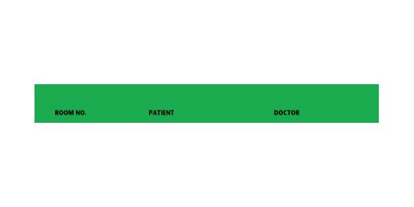 First Printed Spine ID Label, 5-7/16" x 1/2", Green - FHP506302