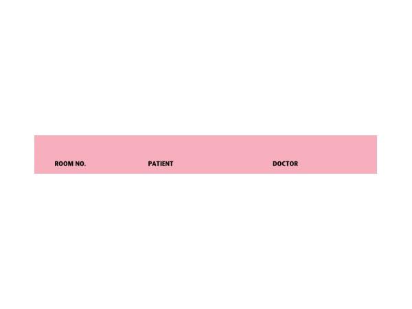First Printed Spine ID Label, 5-7/16" x 1/2", Pink - FHP506304