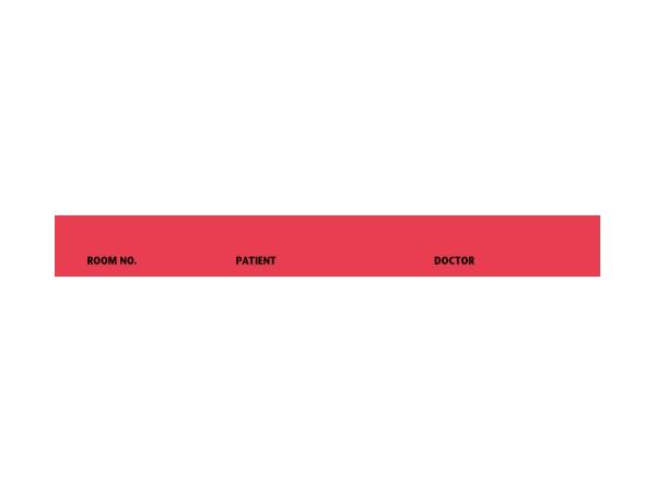 First Printed Spine ID Label, 5-7/16" x 1/2", Red - FHP506305