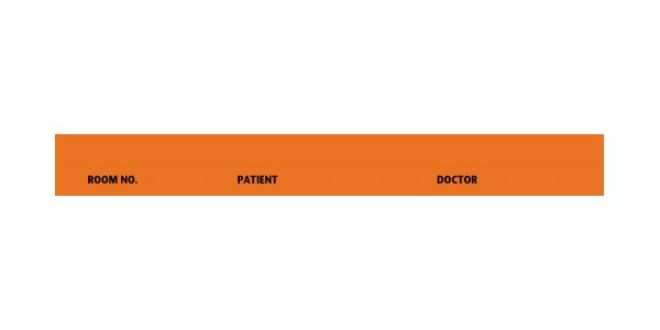 First Printed Spine ID Label, 5-7/16" x 1/2", Orange - FHP506307
