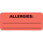 Allergies Labels - 50711 - 500 Each - MDL-FHP50711