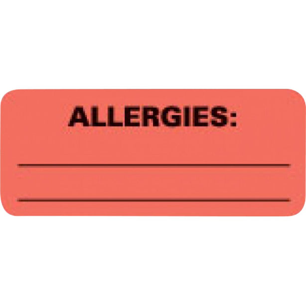 Allergies Labels - 50711 - 500 Each - MDL-FHP50711