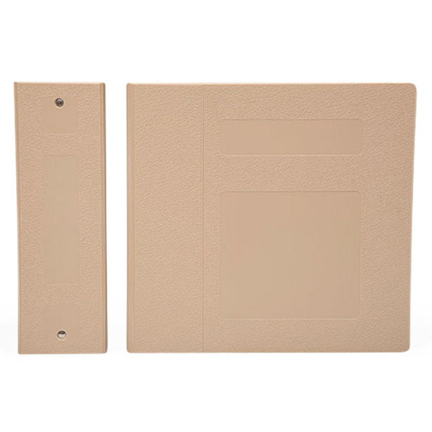 First Side Opening 3-Ring Poly Ring Binder, 4" Wide, Side-Opening, Beige - M10090R3 - 1 Each