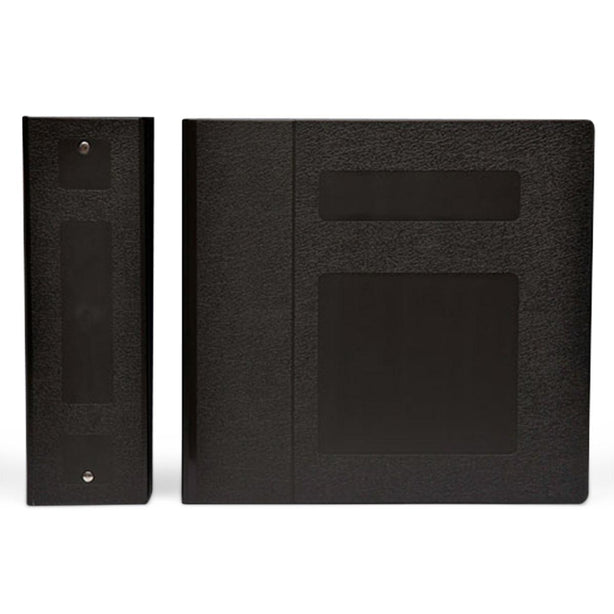 First Side Opening 3-Ring Poly Ring Binder, 4" Wide, Side-Opening, Charcoal - M10230R3 - 1 Each