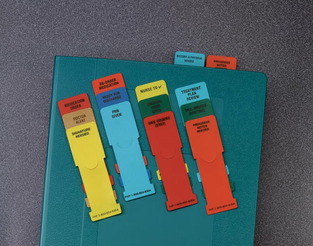 First Ring Binder M2250 Divider, Polyethylene, STAT-Flag, Side Open - MDL-FHPM2250 - 1 Each