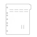 First Ring Binder M2260 Divider, Blank, STAT-Flag, Side Open - MDL-FHPM2260 - 1 Each