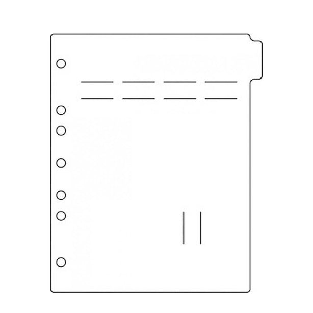 First Ring Binder M2260 Divider, Blank, STAT-Flag, Side Open - MDL-FHPM2260 - 1 Each