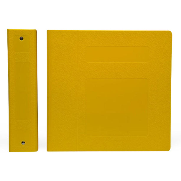 First Side Opening 3-Ring Poly Ring Binder, 3" Wide, Side-Opening, Yellow - FHPM80250R3