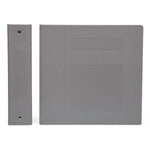 First Side Opening 3-Ring Poly Ring Binder, 3" Wide, Side-Opening, Gray - FHPM80370R3