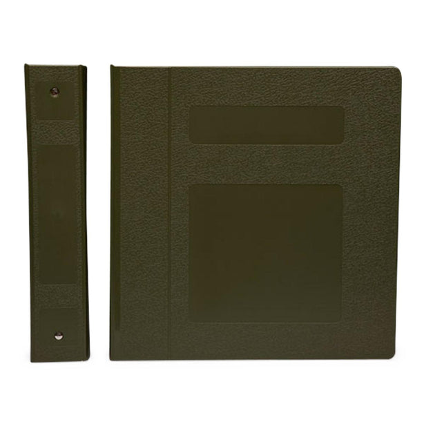 First Side Opening 2" Side-Open 3-Ring Poly Binder, Olive - M90340R3 - 1 Each