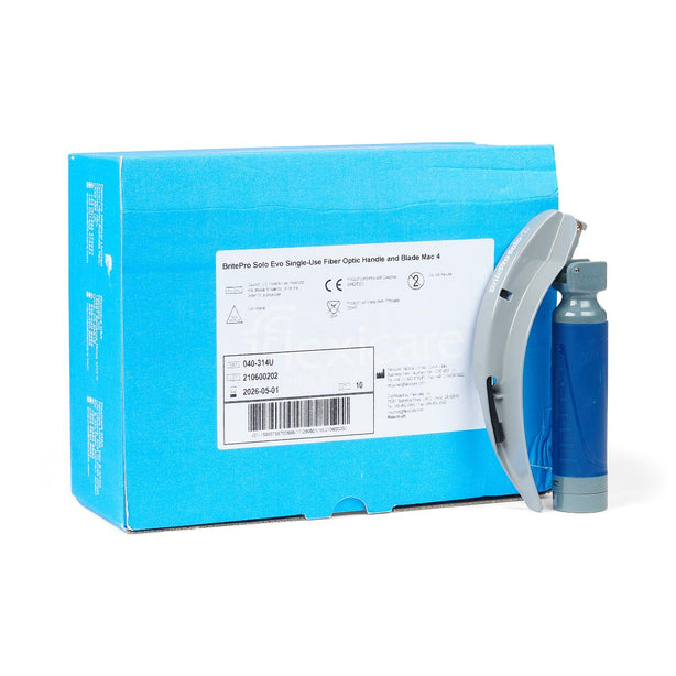 Flexicare BritePro Solo MAC Laryngoscope Handles 040-314U - 10.0 Each