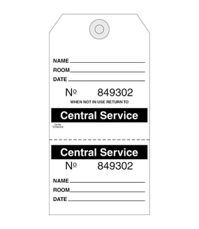 Centurion Labels: Biomed Central Service Cons #Label Tag, 2-7/8