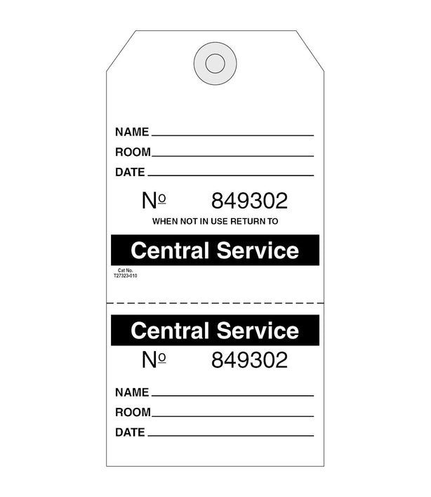 Centurion Biomed Central Service Cons #Label Tag, 2-7/8" x 5-3/4" - FM752 - 25 Pack