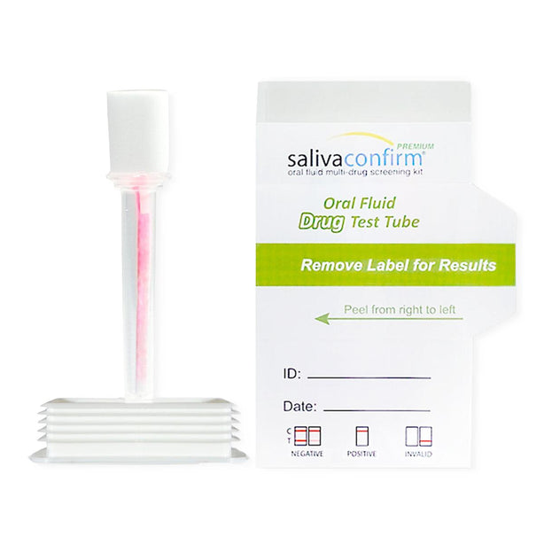 Confirm Biosciences 10-Panel Drug Test With Saliva Saturation Indicator, Amp / Bar / Bup / Bzo / Coc / Met / Opi / Oxy / PCP / THC - HE-ORAL-17104I - 25 Each
