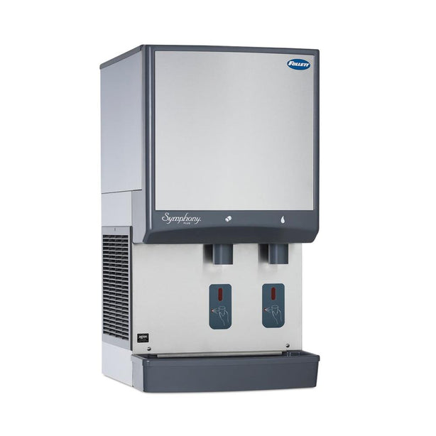 Follett Symphony Plus Countertop and Water Dispenser, Ice / Wat, 25LB, Air, Counter - 25CI425A-S - 1 Each