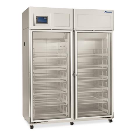 Follett Double-Door Upright Double Door Lab / Pharmacy Refrigerator, 45 cu. ft. Capacity, Right Hinged, Heated Glass Door - REF45-PH-RHT00G - 1 Each
