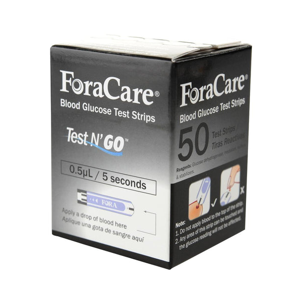 Fora Care Inc. FORA Test N'GO (TN'G) Bluetooth Blood Glucose System 139310 - 50.0 Each