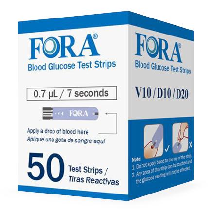 Fora Care Inc. ForaCare V10 Blood Glucose Meters and Accessories 810-0000001-073 1000.0 Each-MDL-FOR000001073