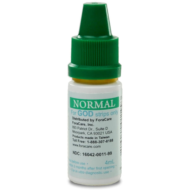 FORA Normal Control Solution (GOD), Care ForaCare V10 Blood Glucose Meters and Accessories - 811-4911150-003 - 1 Each