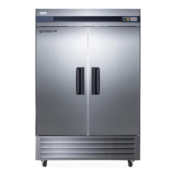 Summit Appliance Accucold Upright Pharma-Lab Freezer with 4 Casters and Solid Door, 49 Cu. Ft. - AFS49ML - 1 Each