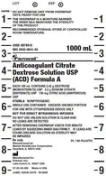 FENWAL INC Anticoagulant Dextrose Solutions 4B7891X 1 Each - MDL-FWL4B7891XH