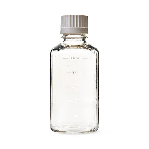 Foxx Life Sciences PC EZBio Sterilized Polycarbonate Media Bottle with Closed Cap, 500 mL - 138-4211-FLS - 12 Each