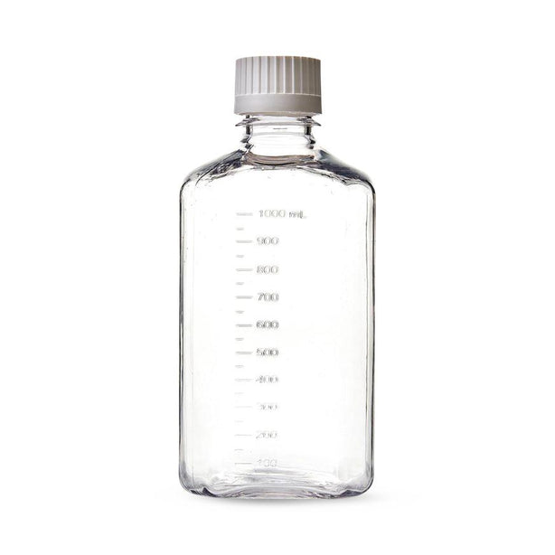 Foxx Life Sciences PC EZBio Sterilized Polycarbonate Media Bottle with Closed Cap, 1000 mL - 138-5211-FLS - 12 Each