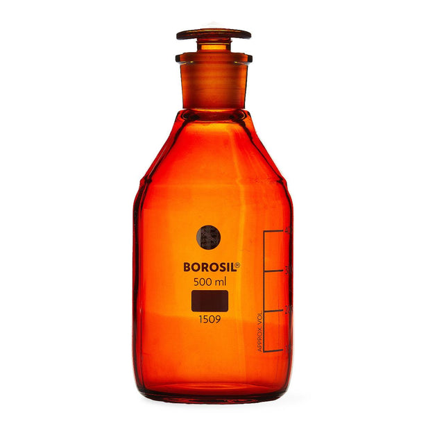 Foxx Life Sciences Borosilicate Amber Narrow Mouth Reagent Bottles 1509024 - 10.0 Each - MDL-FXX1509024