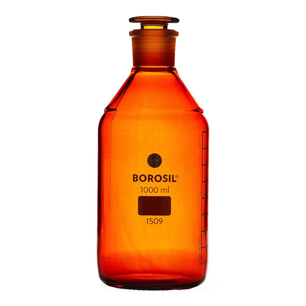 Foxx Life Sciences Borosilicate Amber Narrow Mouth Reagent Bottles 1509029 - 10.0 Each - MDL-FXX1509029