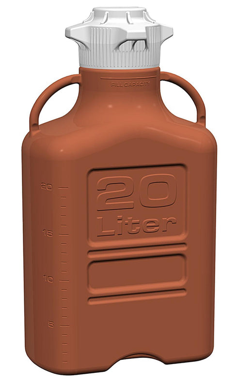 FOXX LIFE SCIENCES EZBio Carboy, Amber HDPE, 20 L, No Spigot, VersaCap 120 - 15K-3121-OEM - 1 Each