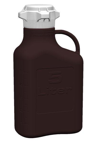 Foxx Life Sciences 5L Carboy, Polypropylene, Dark Amber, 5 L - FXX15N1111OEM