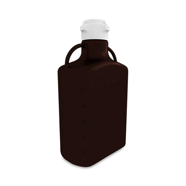 Foxx Life Sciences EZGrip Amber Polypropylene Carboys with Pinch Handle 15N-2111-OEM - 1.0 Each