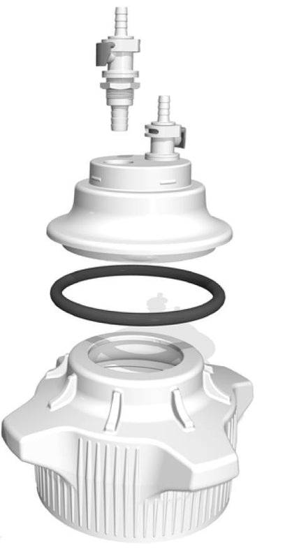 VersaCap 38, Vented Top with 0.2M PTFE Membrane, Vented-Top mm Cap 0.2 micron - 205-0165-RLS - 4 Each
