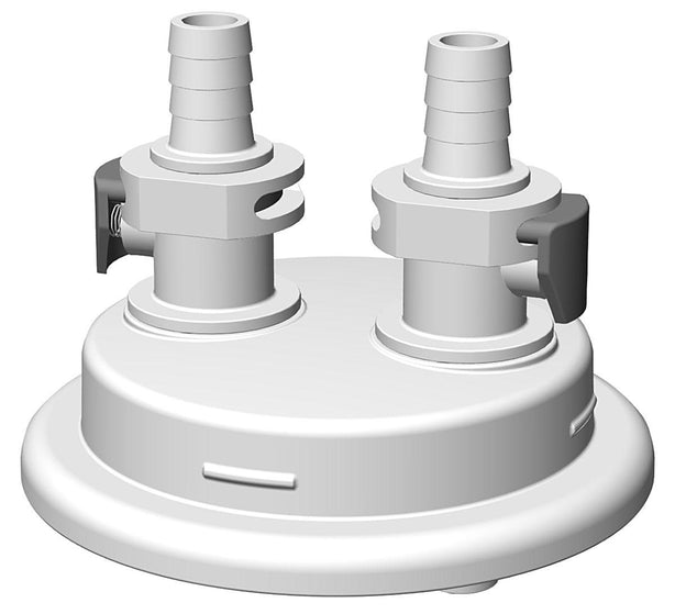 FOXX LIFE SCIENCES 83mm Caps and Adapter, Insert, VersaCap 80, 3/8" HB Adapter x 2 - 205-3003-RLS - 1 Each