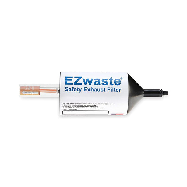 Foxx Life Sciences EZWaste 100 Safety Chemical Exhaust Filter with Indicator, 1/4 -28 Thread - 250-2301-FLS - 1 Each