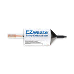 Foxx Life Sciences EZWaste 100 Safety Chemical Exhaust Filter with Indicator, 1/4 -28 Thread, 25 per Case - 250-2306-FLS - 25 Each