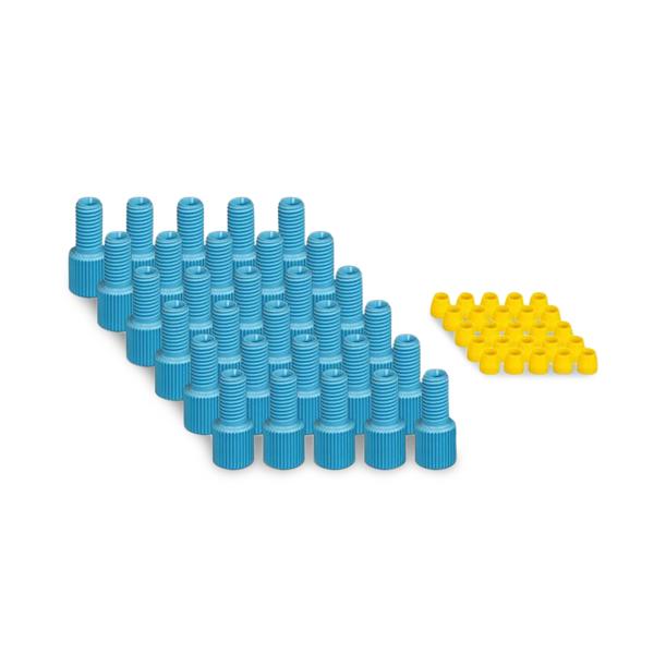 Foxx Life Sciences EZwaste Tube Replacement Plug Fittings, Male Nut and Ferrule, for 1/8" Outer Dia. Tubing - 330-0932-OEM - 30 Each