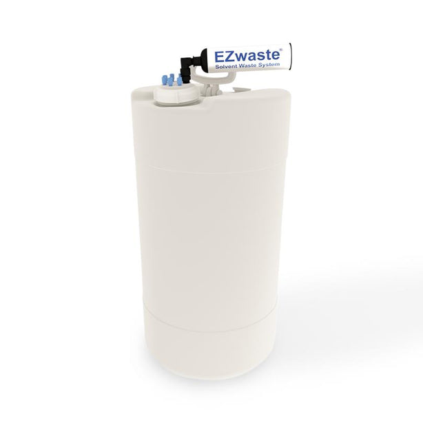 Foxx Life Sciences Safety Vent EZwaste XL UN / DOT Filter, S70 Adapter, 4 Ports for 1/8" Outer Dia. Tubing, 3 Ports for 1/4" Outer Dia. Tubing, 1 Port for 1/4" Hose Barb or 3/8" Hose Barb Adapter, 60 L Container - 332-EC15-OEM - 1 Each
