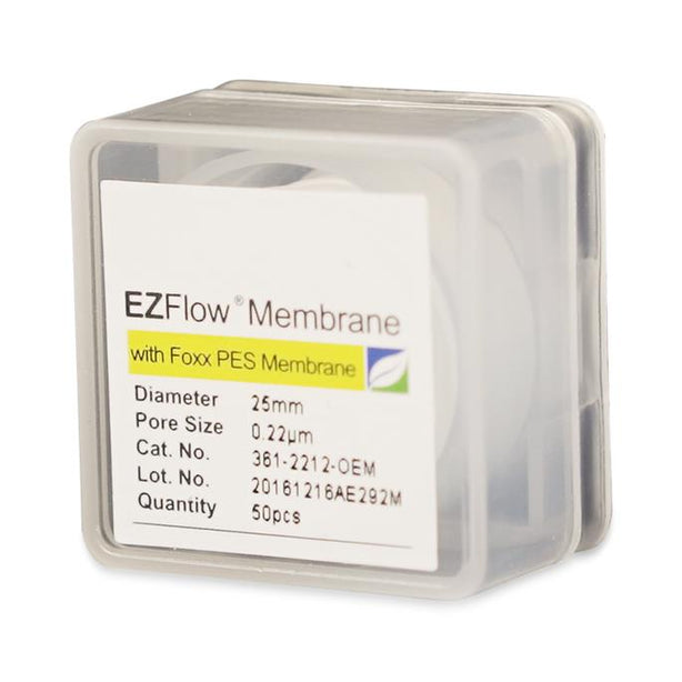 Foxx Life Sciences EZFlow Membrane PES Disc Filter, Nonsterile, 0.22 µm, 25 mm - 361-2212-OEM - 50 Each